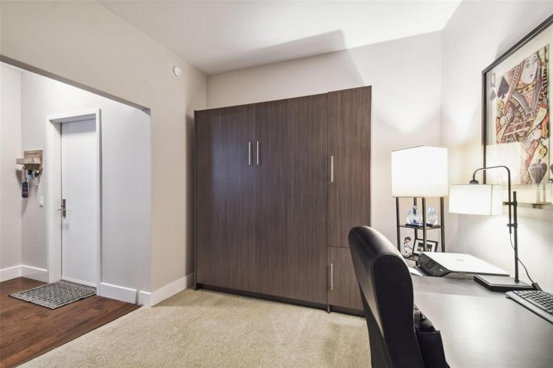 Side doors can be removed on right side to display open shelfs
