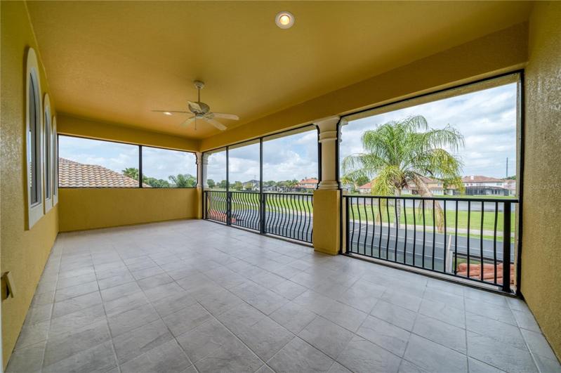 Expansive Second Floor Screened Balcony