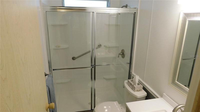 Guest bath has been updated and has step-in shower.