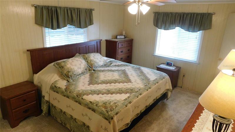 Master bedroom can handle king size bed and walk-in closet.