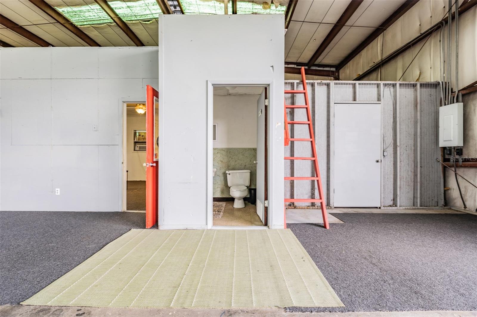 Additional 1/2 bath in Metal building for workers