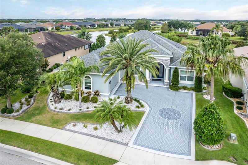Front arial view of home