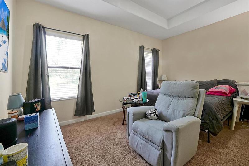 Master bedroom, currently no furniture.