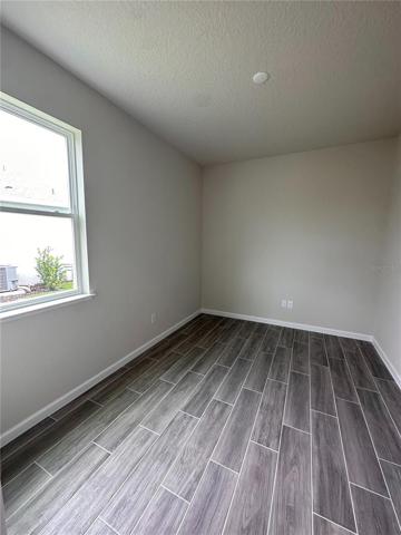 Finished room perfect for an at home office