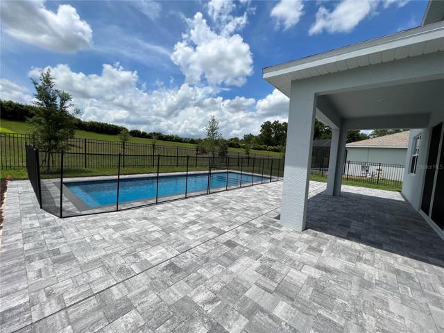 Covered lanai with designer paver decking