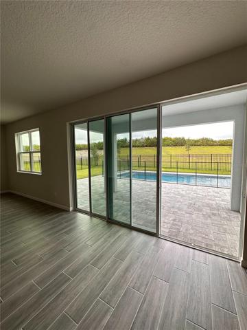 Triple sliding glass doors offer so much natural light