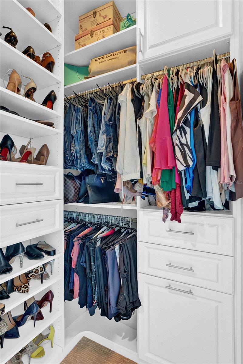 Master Walk in Closet his and hers but only showing one.