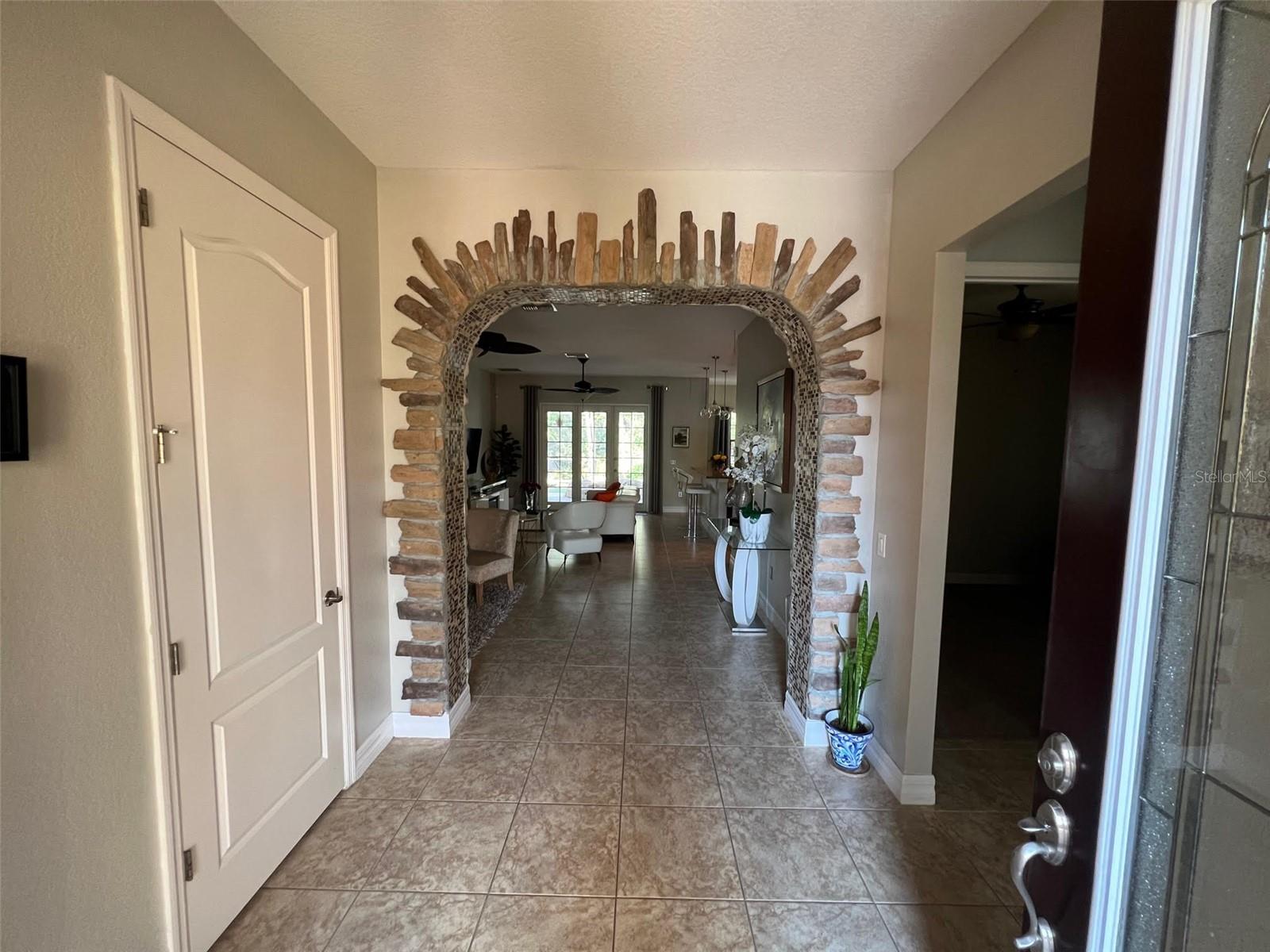 View entering front door
