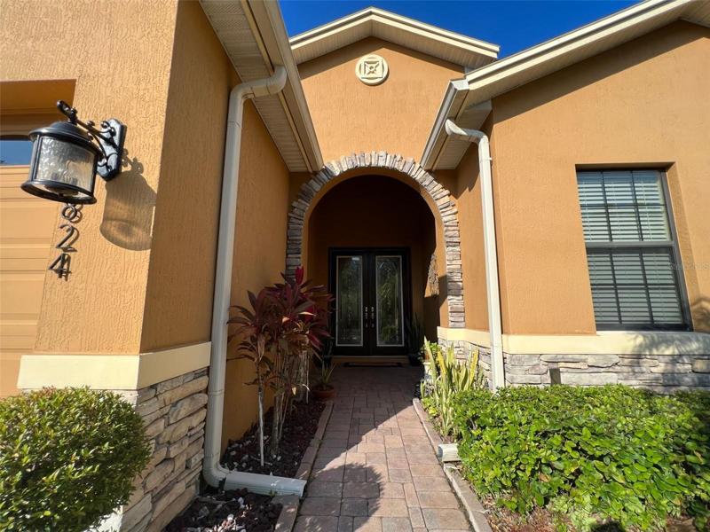 Outside view of front door entrance