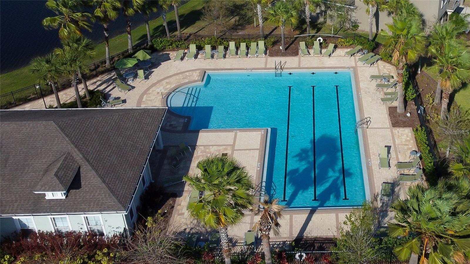 Community Pool area with club house.
