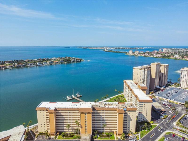 Entire complex completely surrounded by water