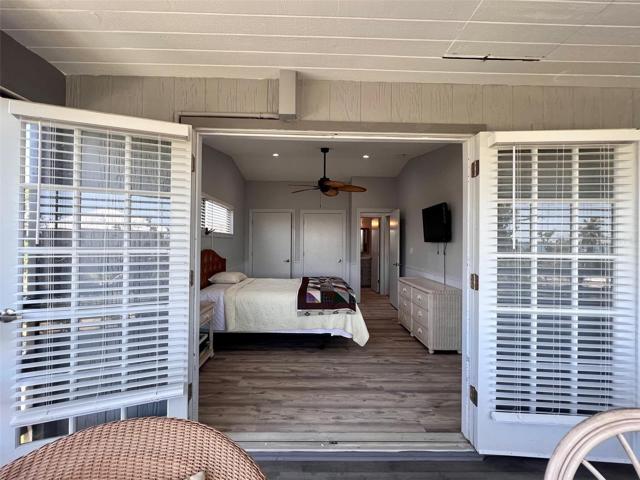 Guest bedroom view from porch