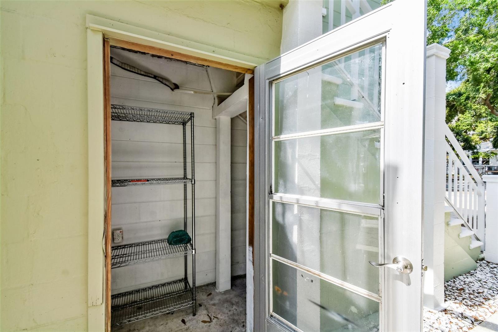 Storage closet.