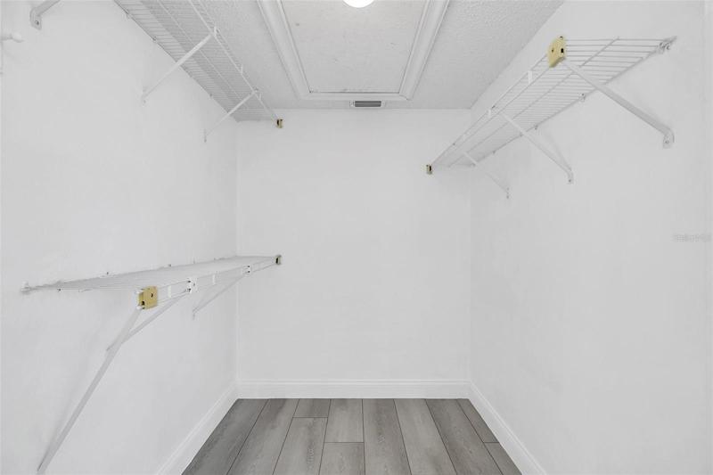 Spacious Walk in Closet