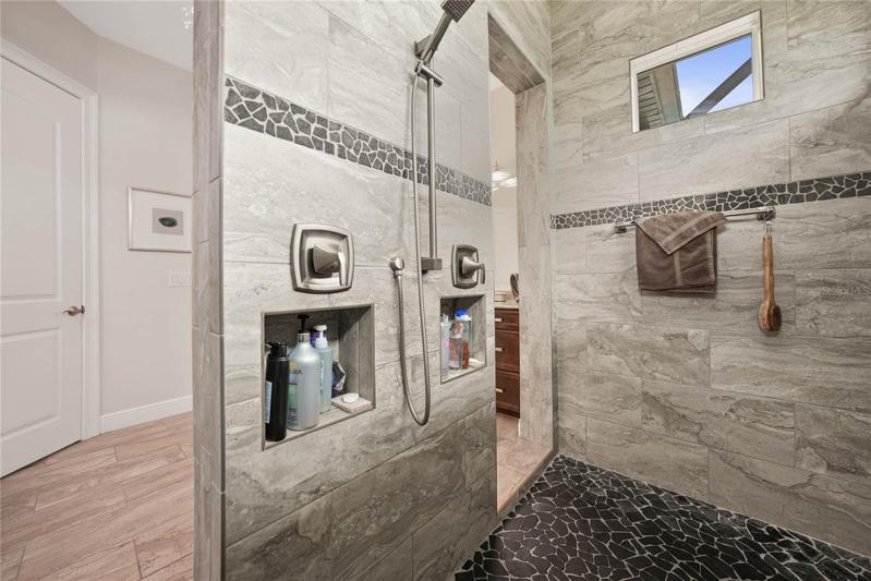 Master shower