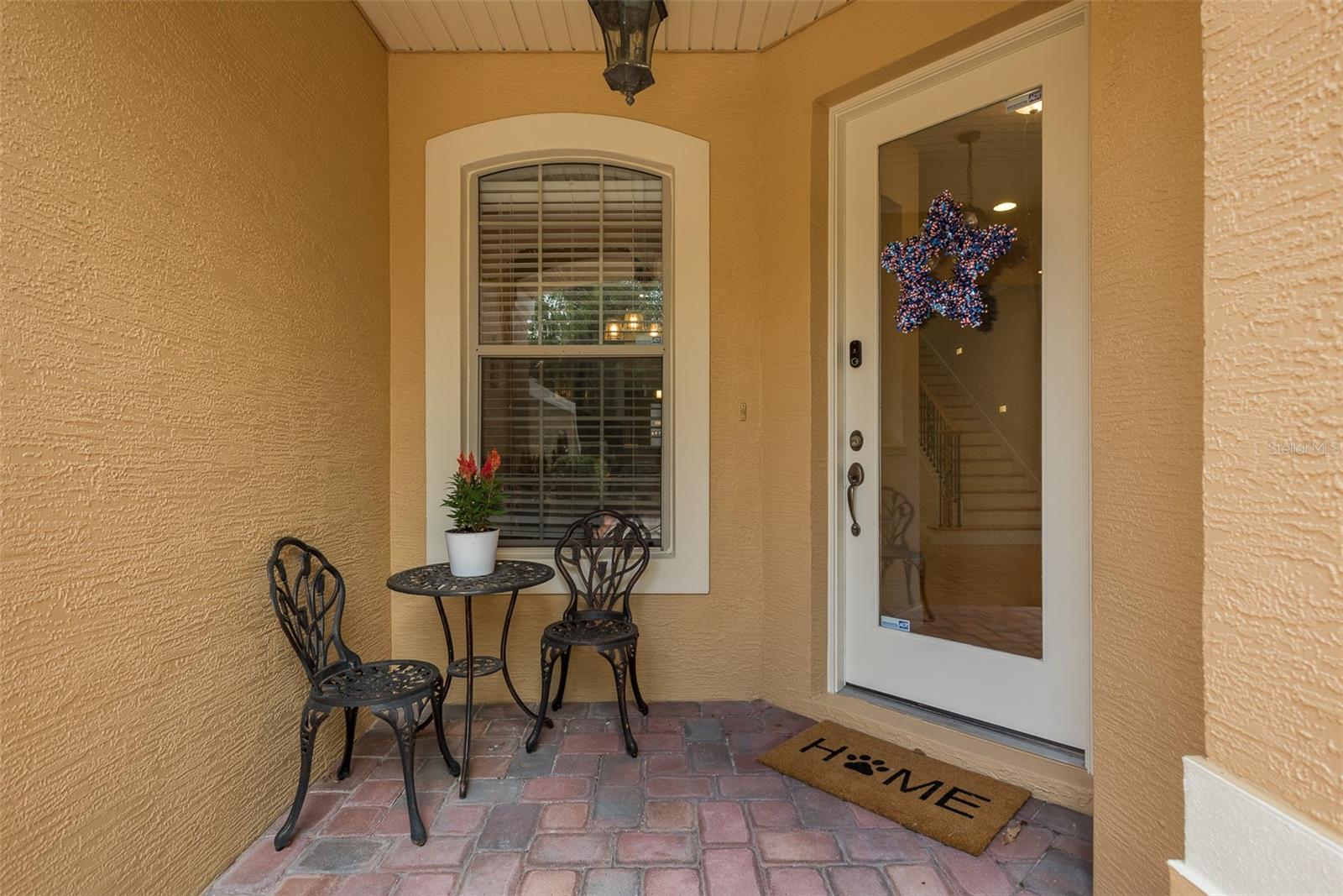 Covered porch entry