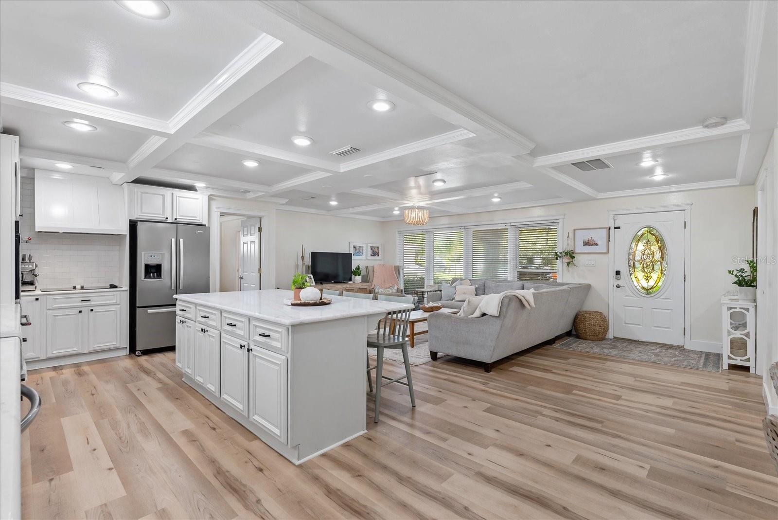 Open Living Room & Kitchen
