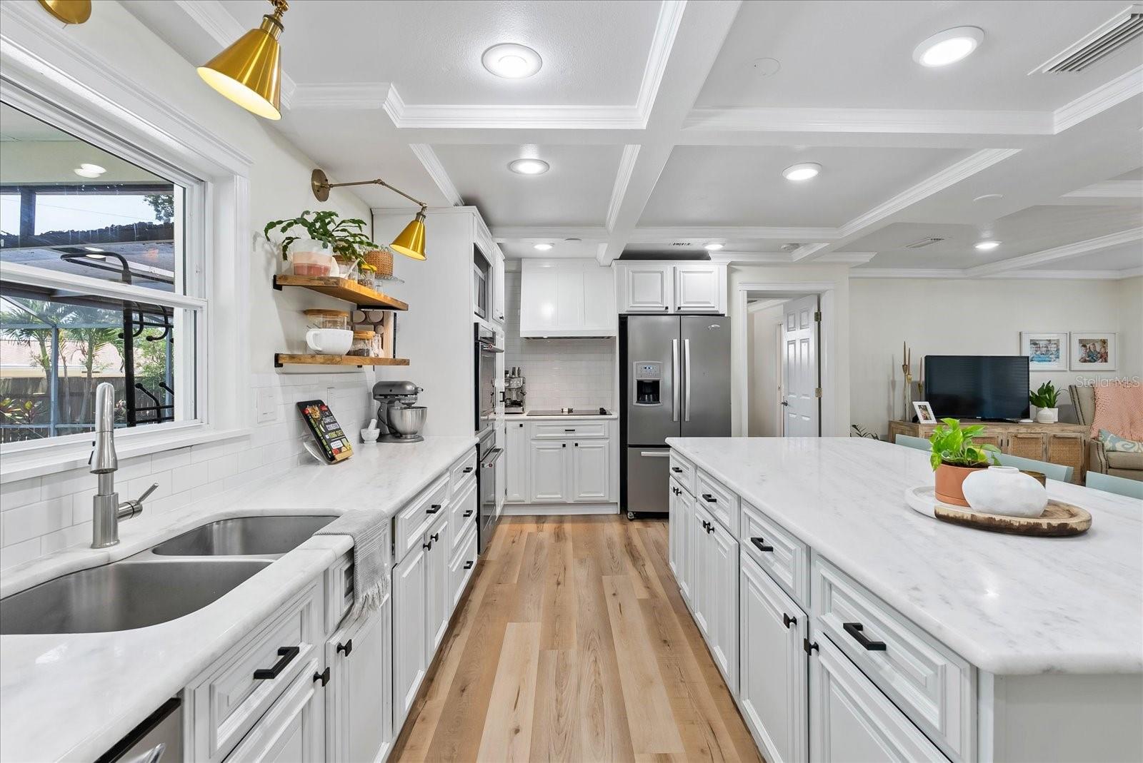 Kitchen with Quartize Countertops