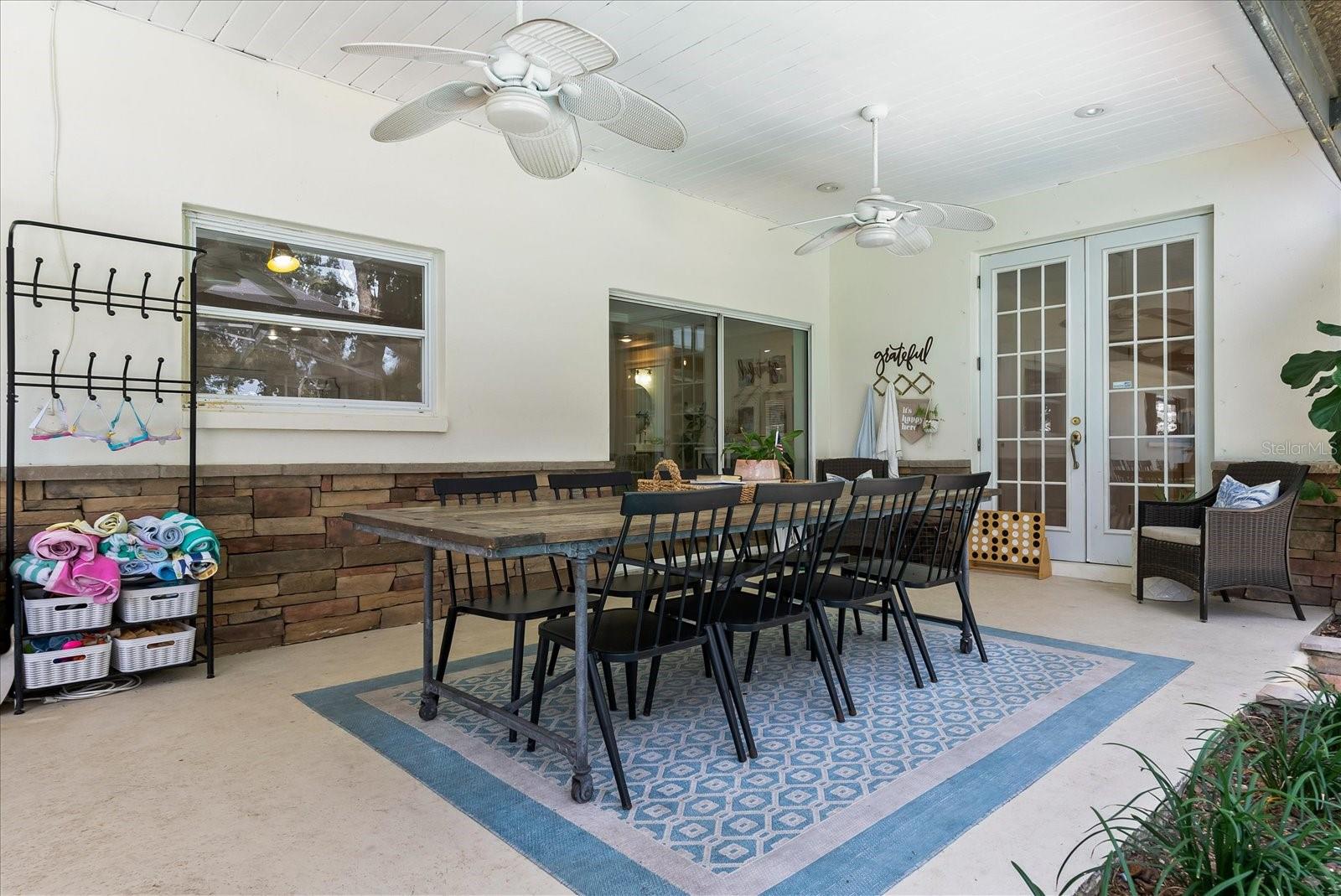 Covered Rear Porch
