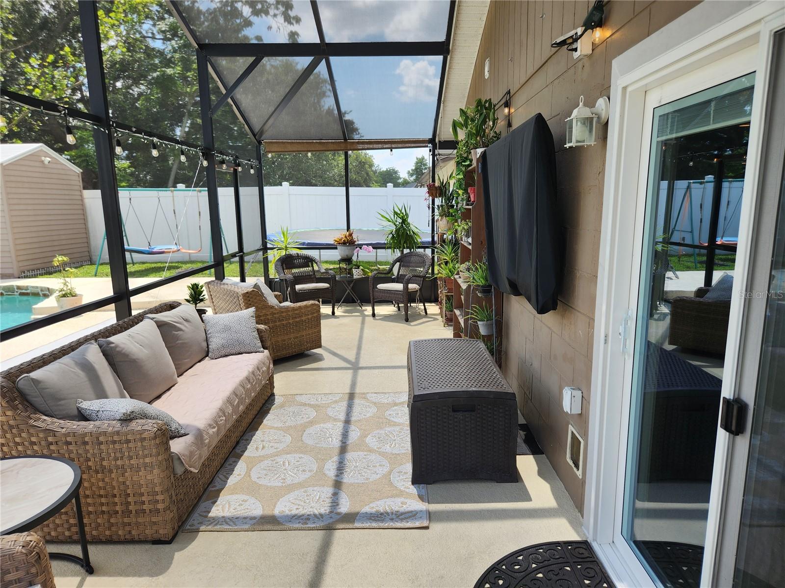 Screened in patio