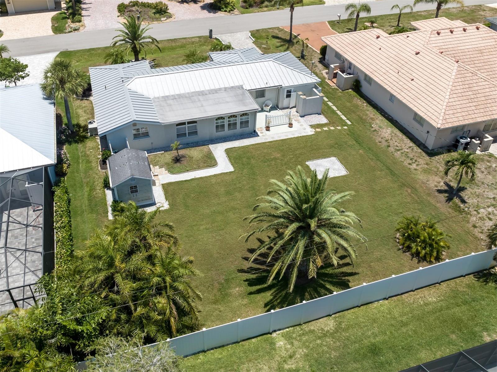 Large back yard