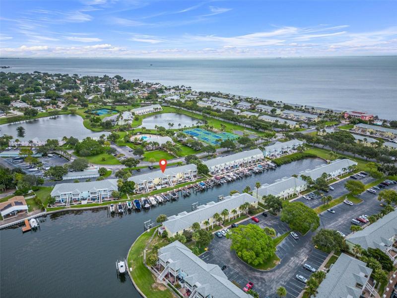 Views feature open water and sunsets.