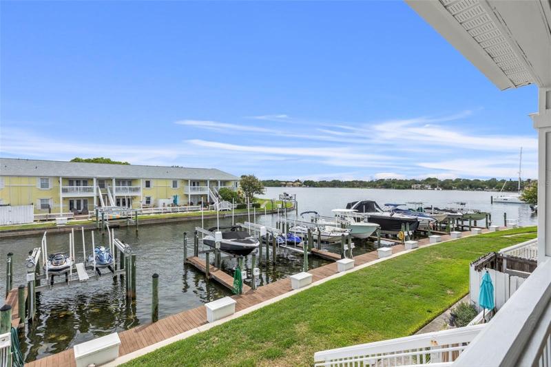 Recently updated balcony show casing open water views.