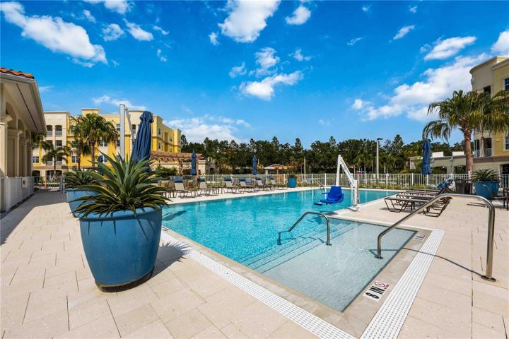 Large outdoor swimming pool
