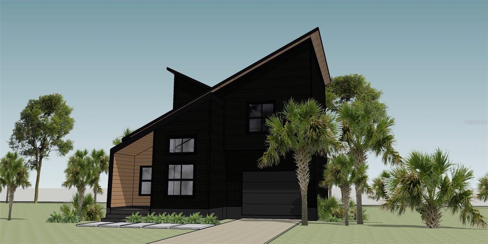 Rendering of front of home