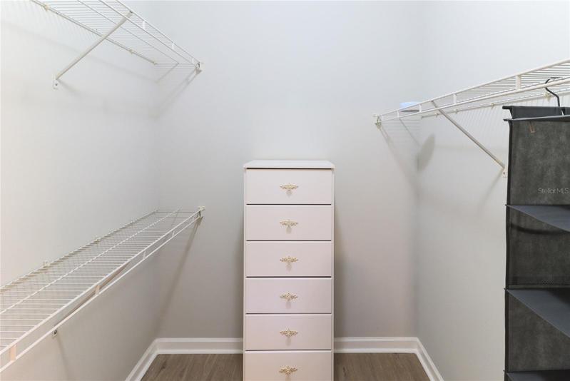 Both bedrooms have a walk-in Closet