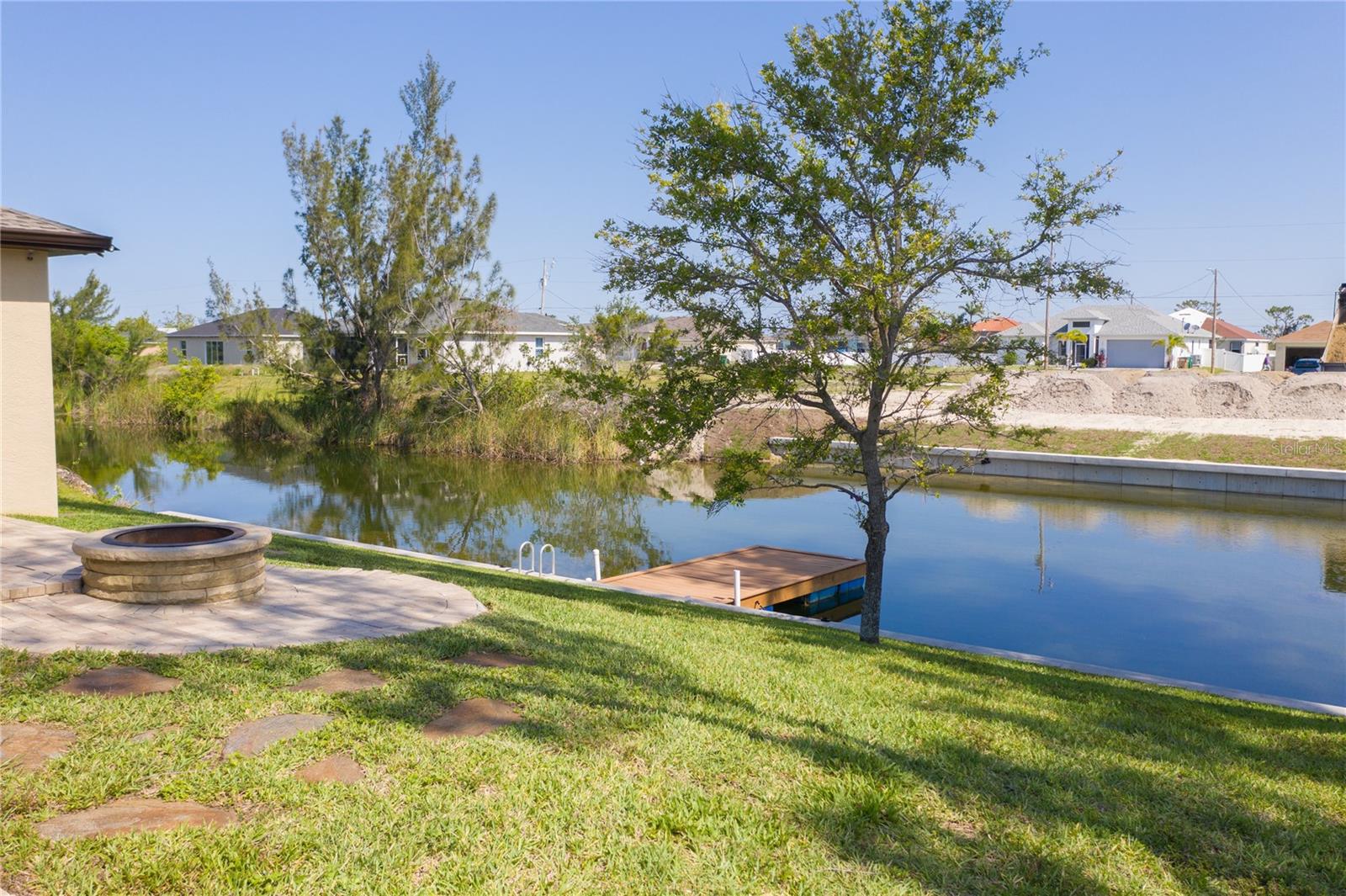 Freshwater canal backyard