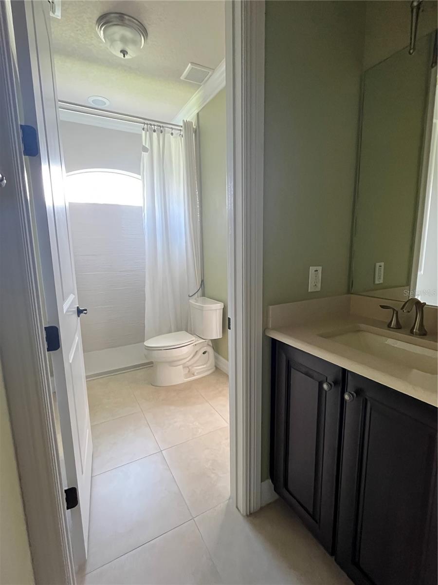 Bedroom #3 Vanity with Jack and Jill Shower
