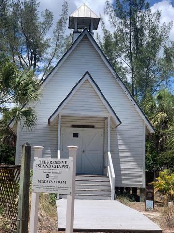 Chapel on Island. church every sunday