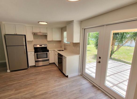 Kitchen and French doors