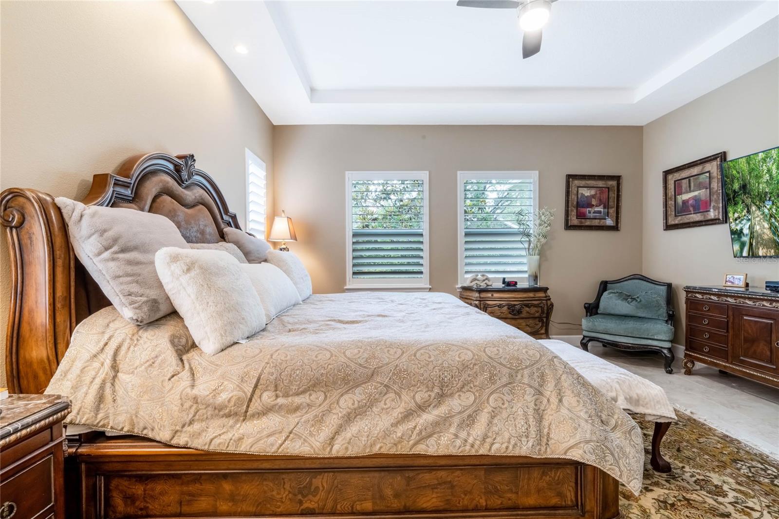 View from Master Bedroom to private backyard