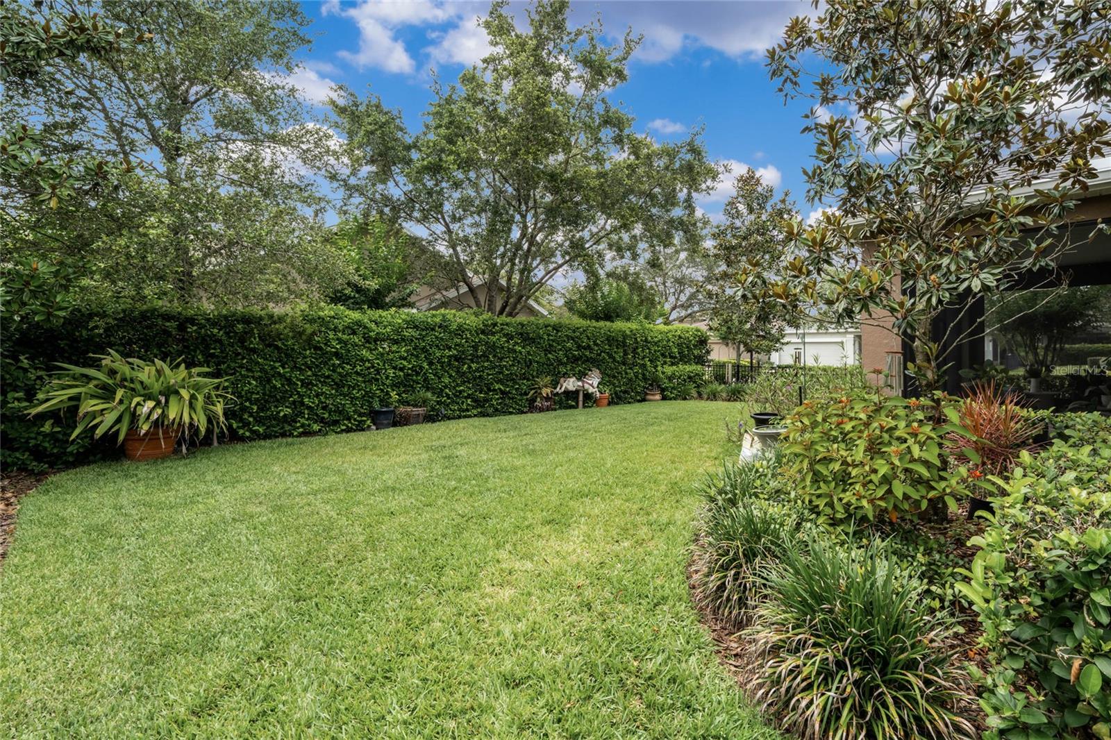 View of private backyard w/ fencing