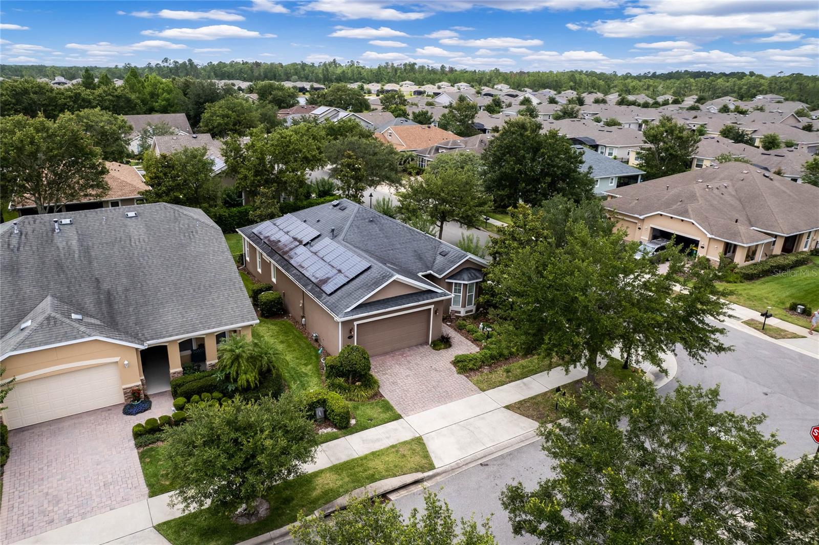 Aerial view from front of home