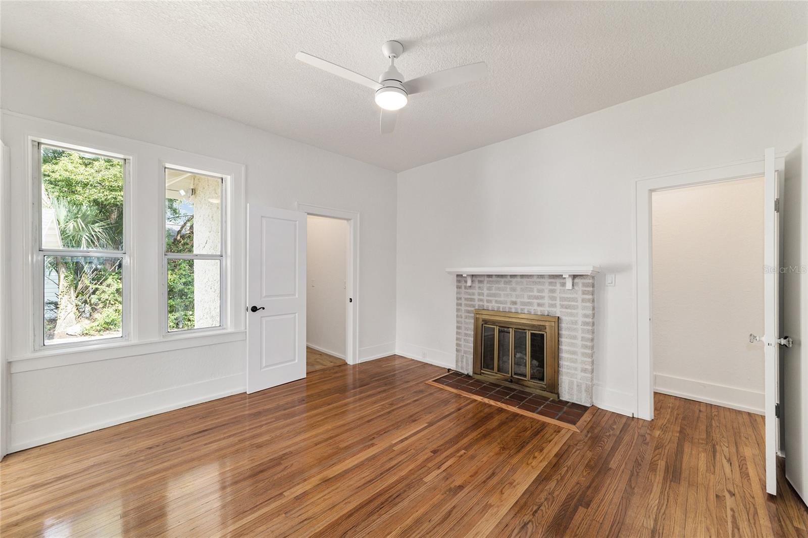 Master bedroom includes a walk-in closet and second closet.
