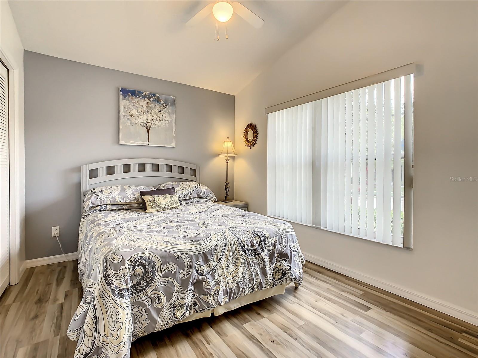 Bedroom overlooking front of property