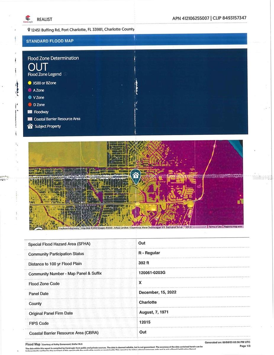 Flood map