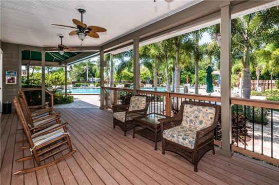Clubhouse porch