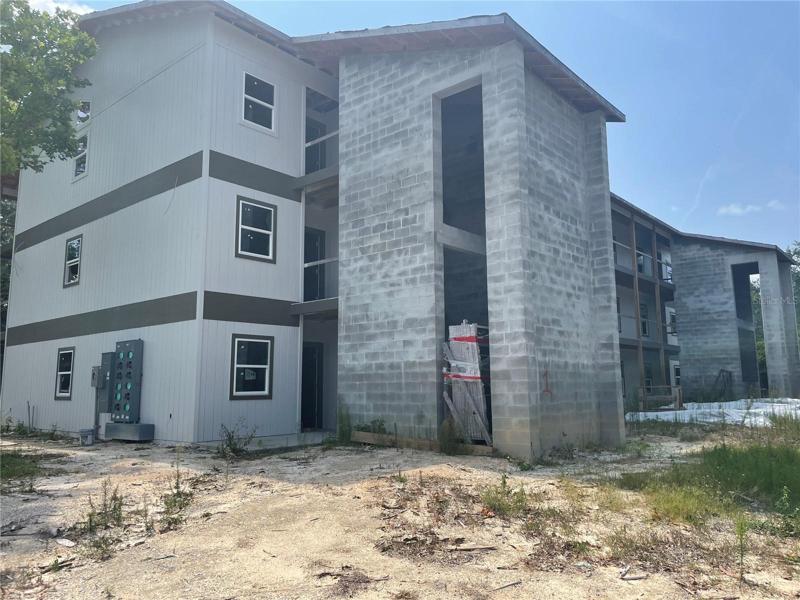 North end of new building