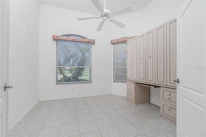 french door to den / office