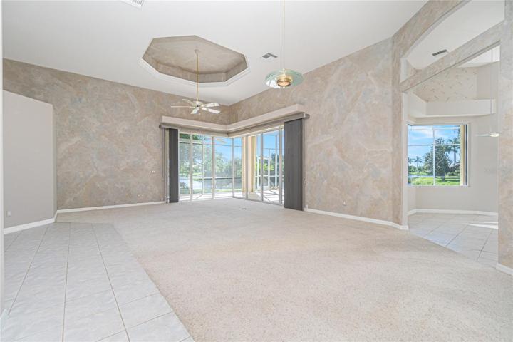 great room / dining room without furnishings