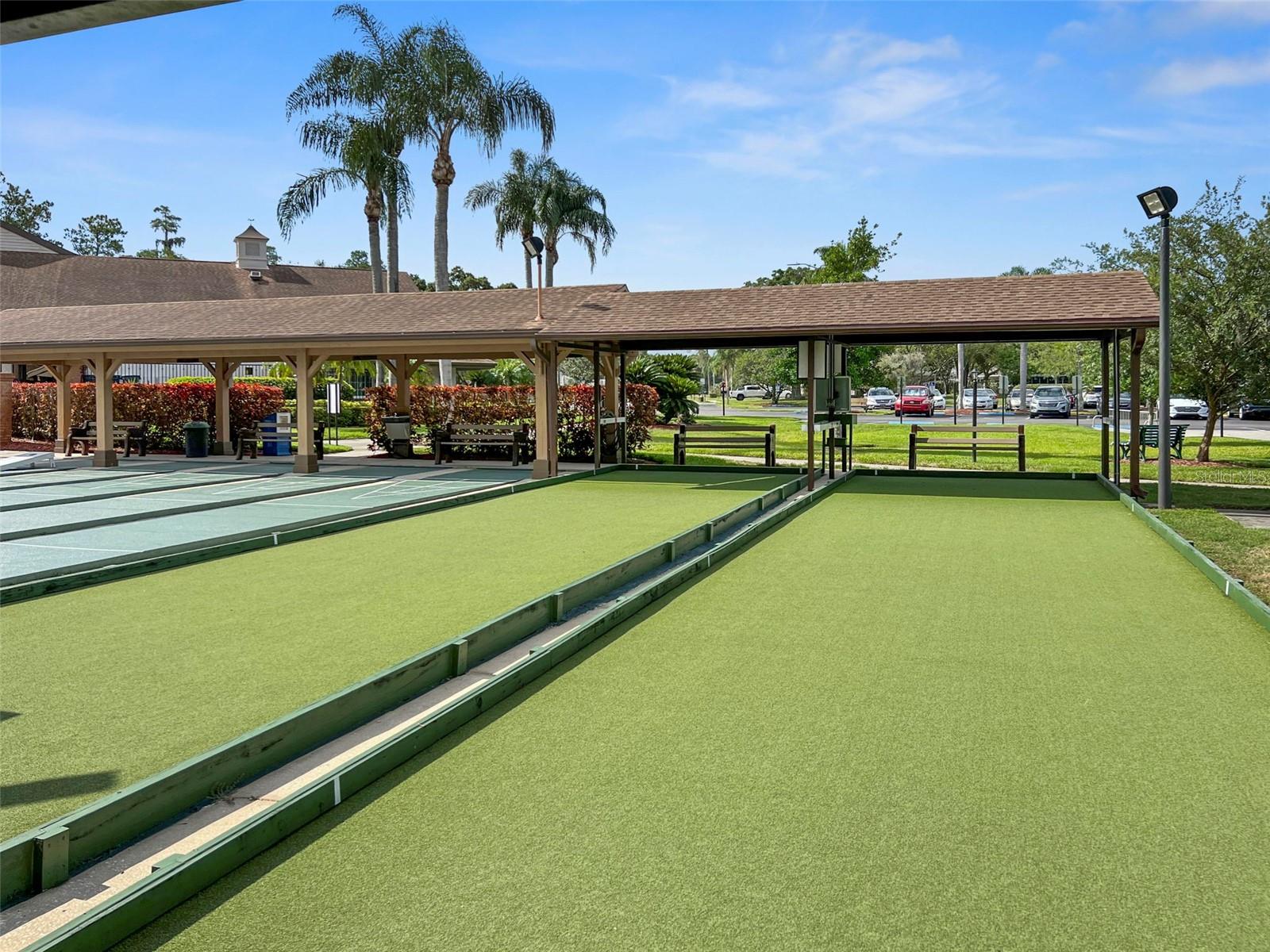 Bocce Ball and Shuffle Board