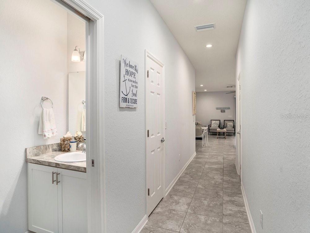 Half Bath on the left