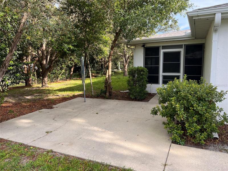 rear patio
