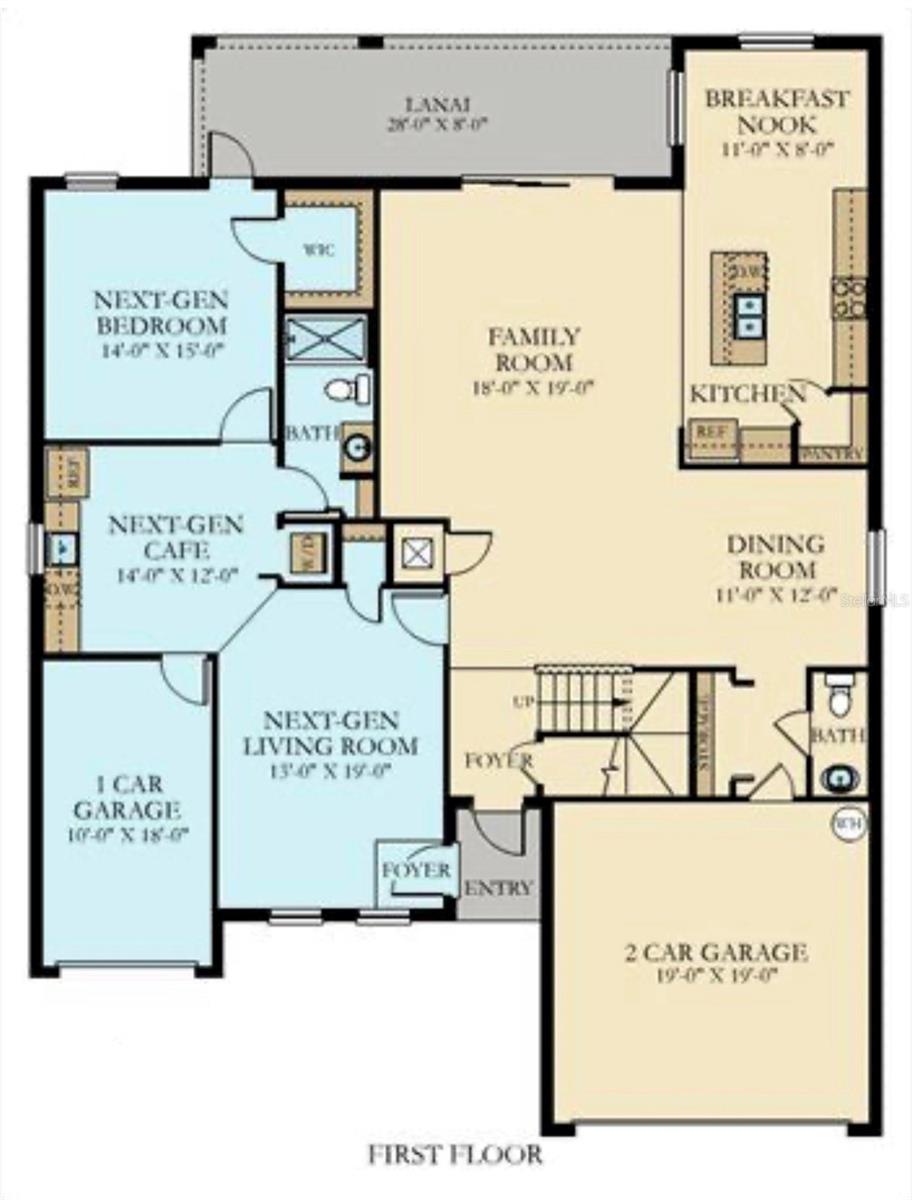 1st Floor plan with NextGen® apartment