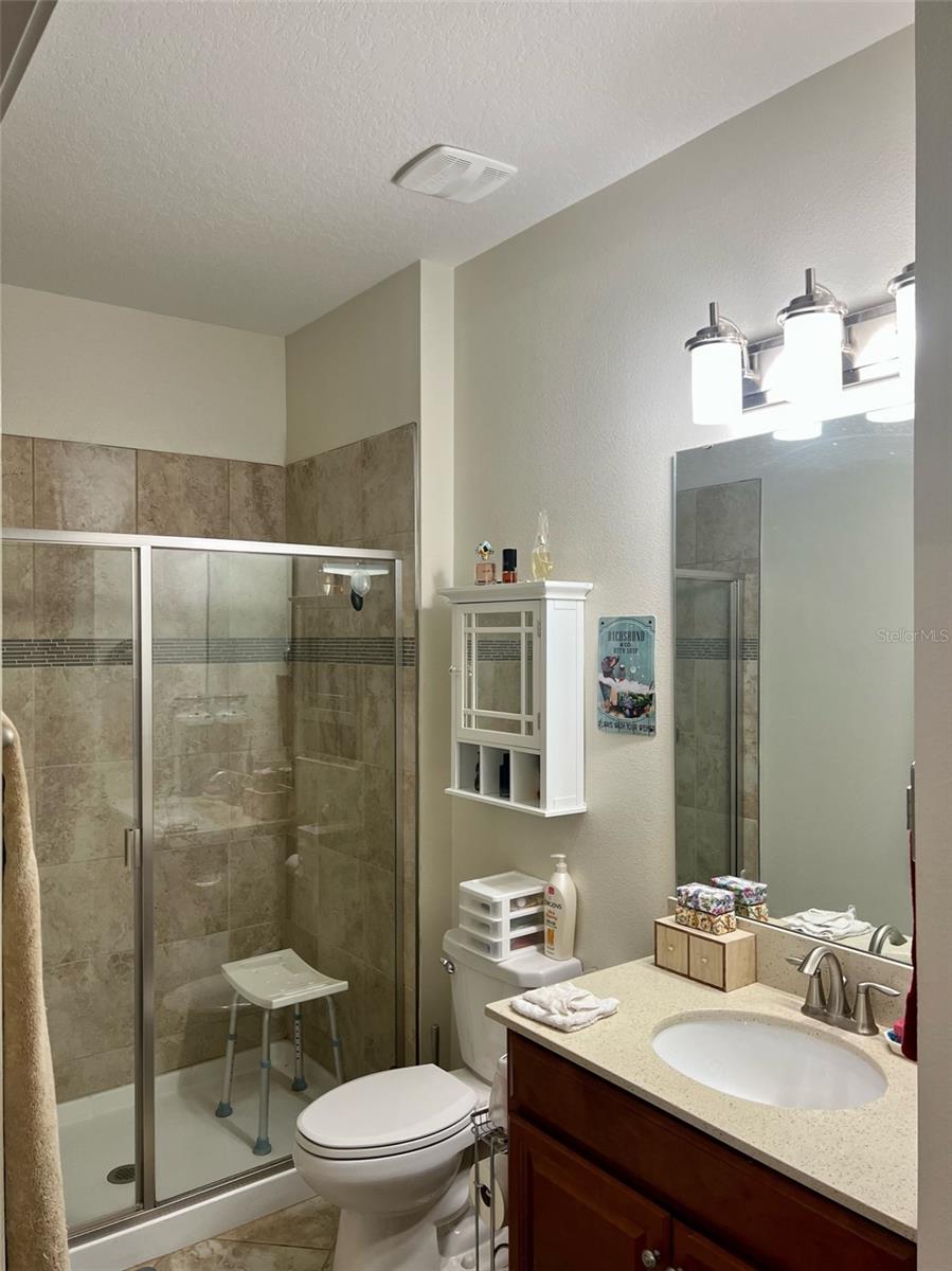 In-law suite has Walk-in shower