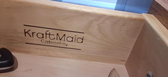 KRAFTMAID SOLID WOOD CABINETS THROUGHOUT